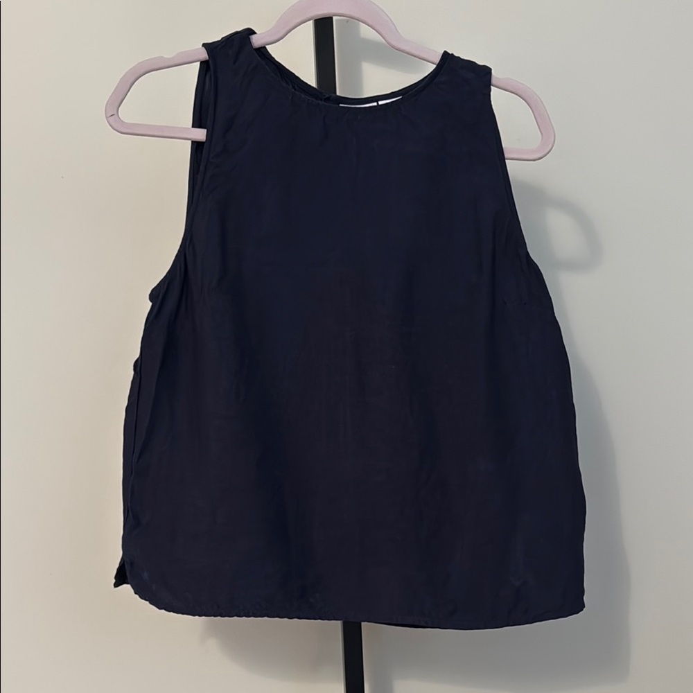 Women's Vintage Halston Sleeveless Black Top